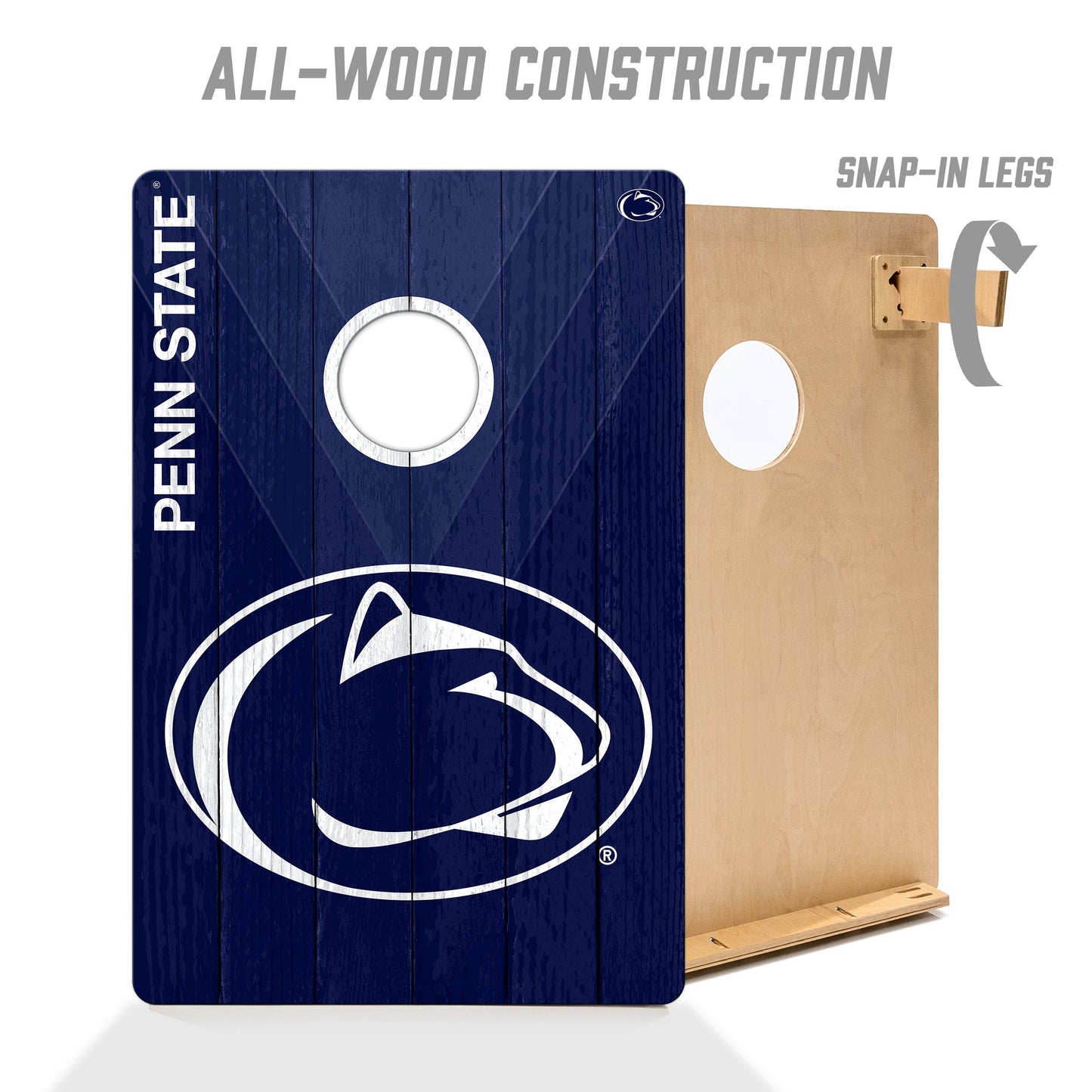 NCAA Penn State Nittany Lions 2' X 3' All-Wood Cornhole Set - Alt 2