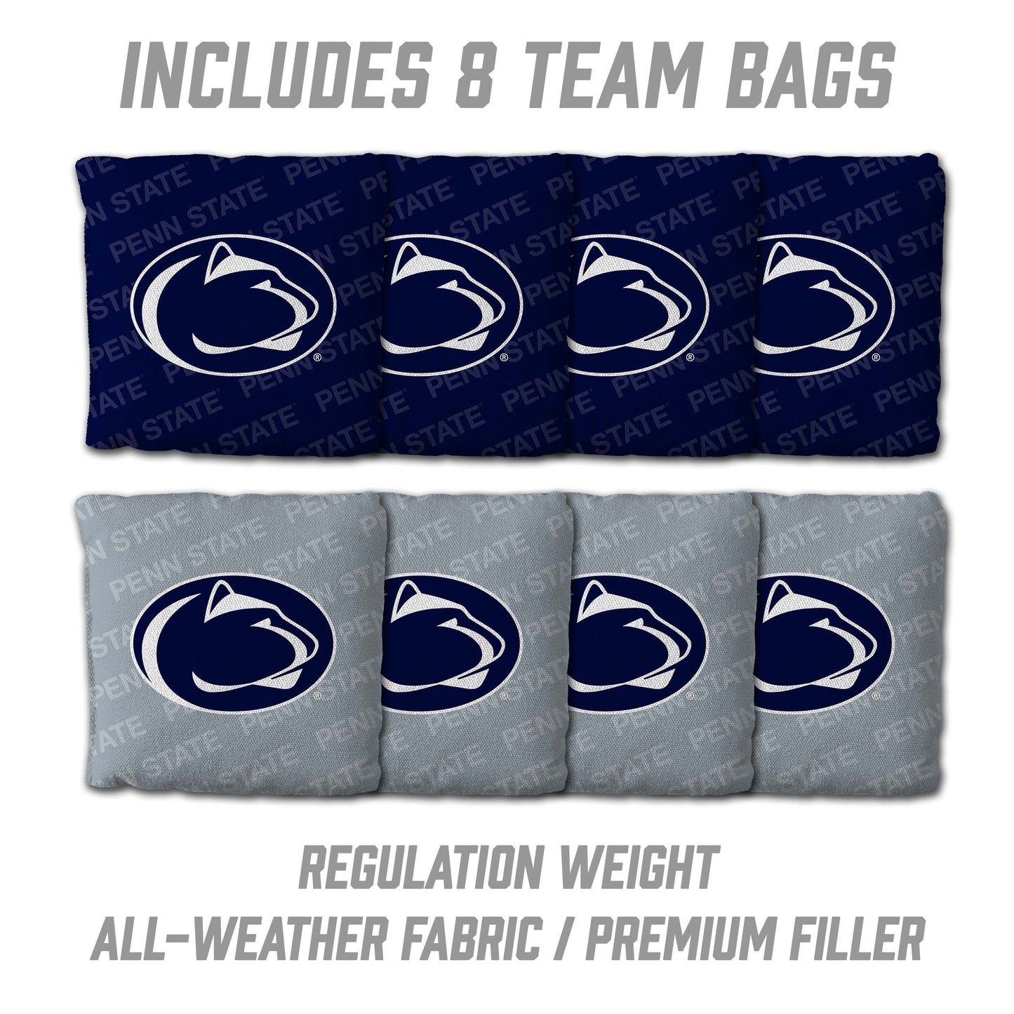 NCAA Penn State Nittany Lions 2' X 3' All-Wood Cornhole Set - Alt 3