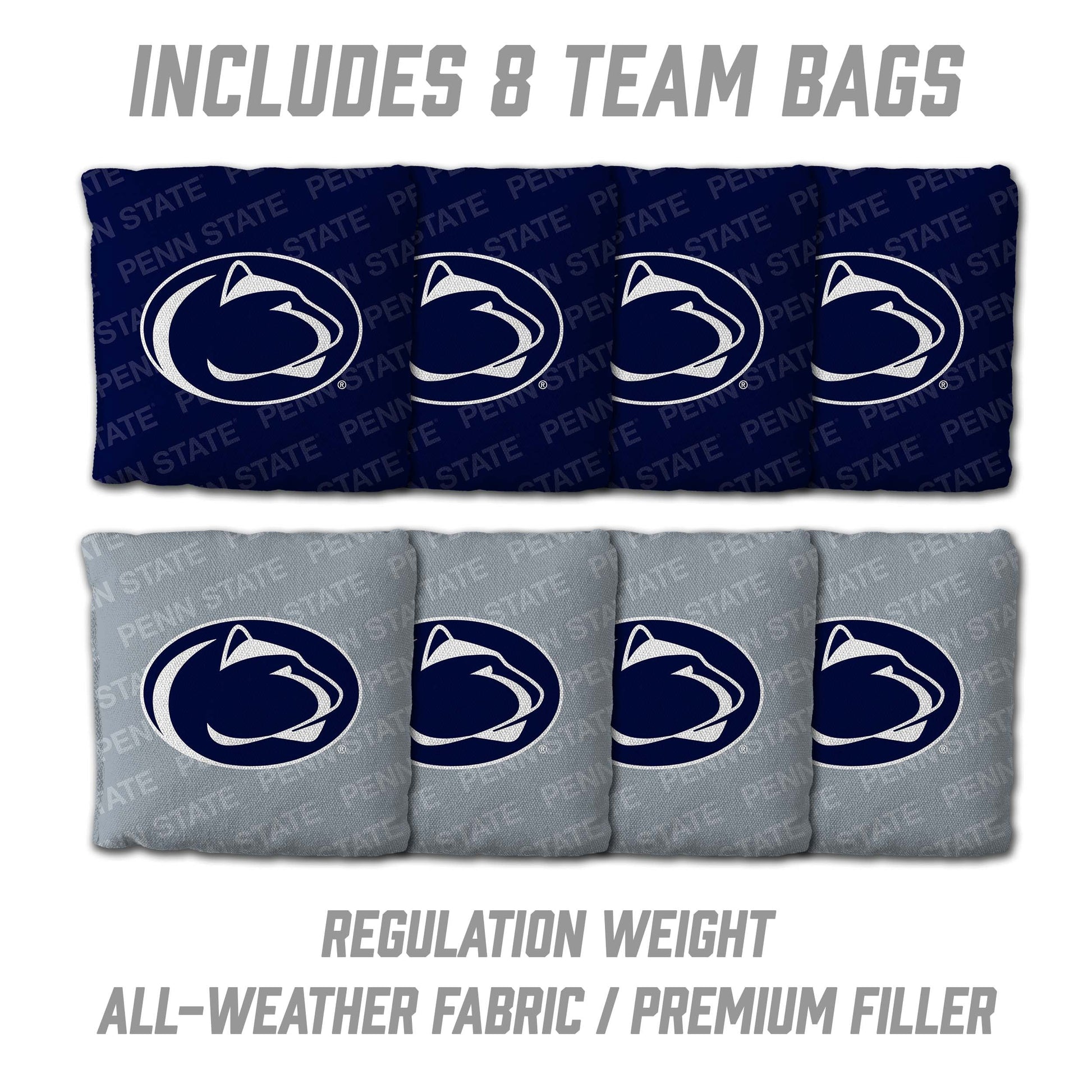 NCAA Penn State Nittany Lions 2' X 3' All-Wood Cornhole Set - Alt 3