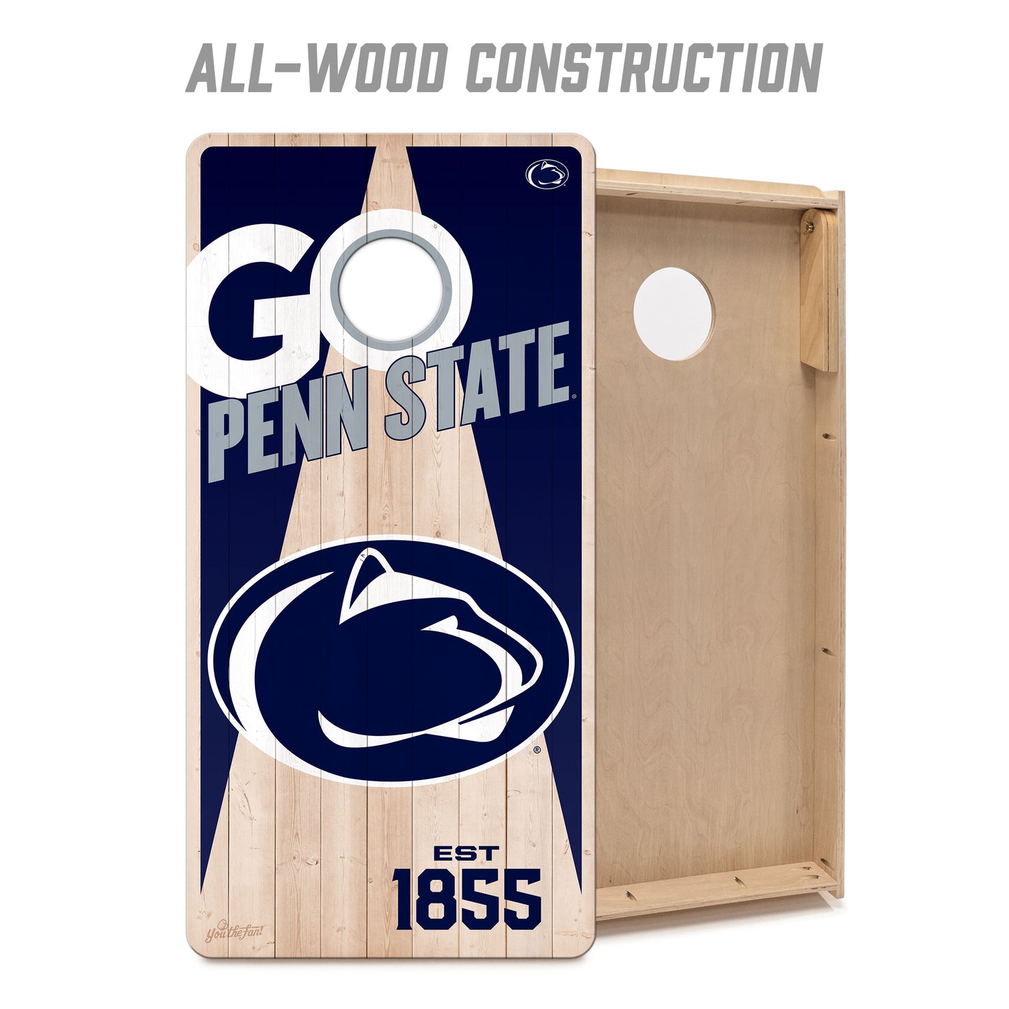 NCAA Penn State Nittany Lions 2' x 4' All-Wood Cornhole Set
