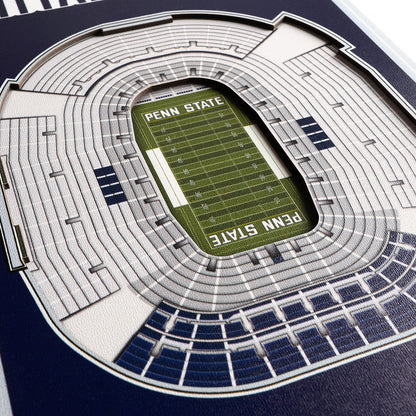 NCAA Penn State Nittany Lions 3D Stadium Banner 8' X 32'