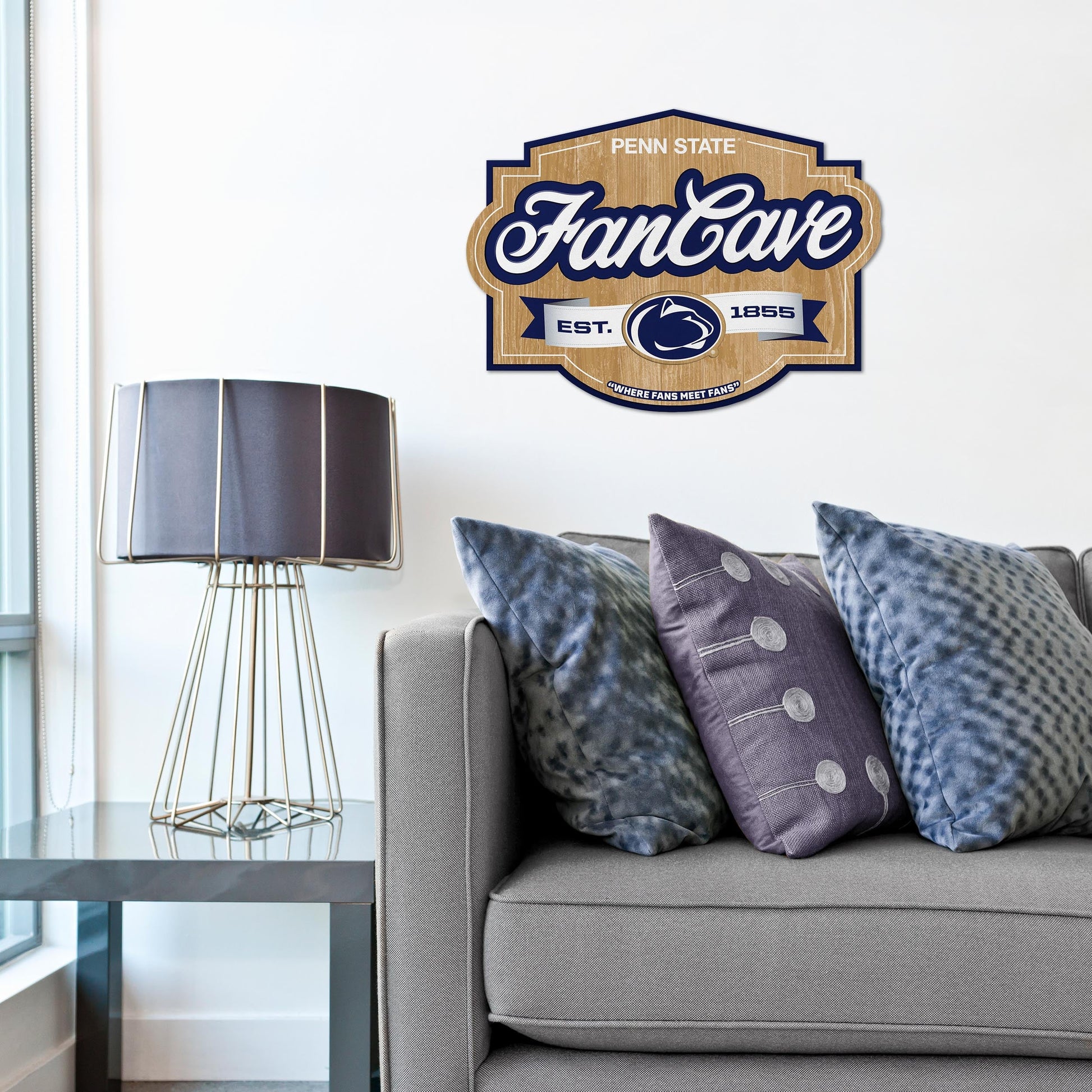 Penn State Nittany Lions Fan Cave Sign Alt 1