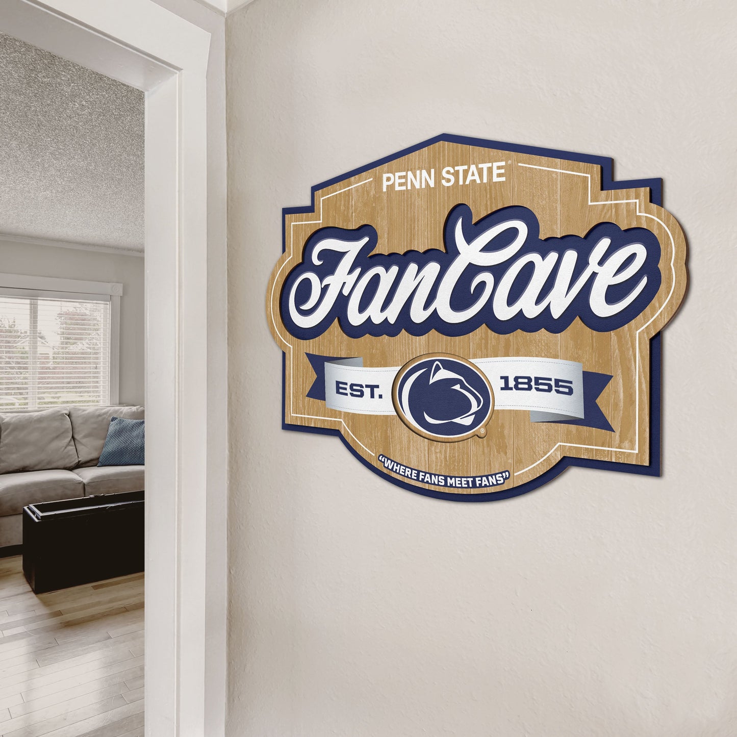 Penn State Nittany Lions Fan Cave Sign Alt 2