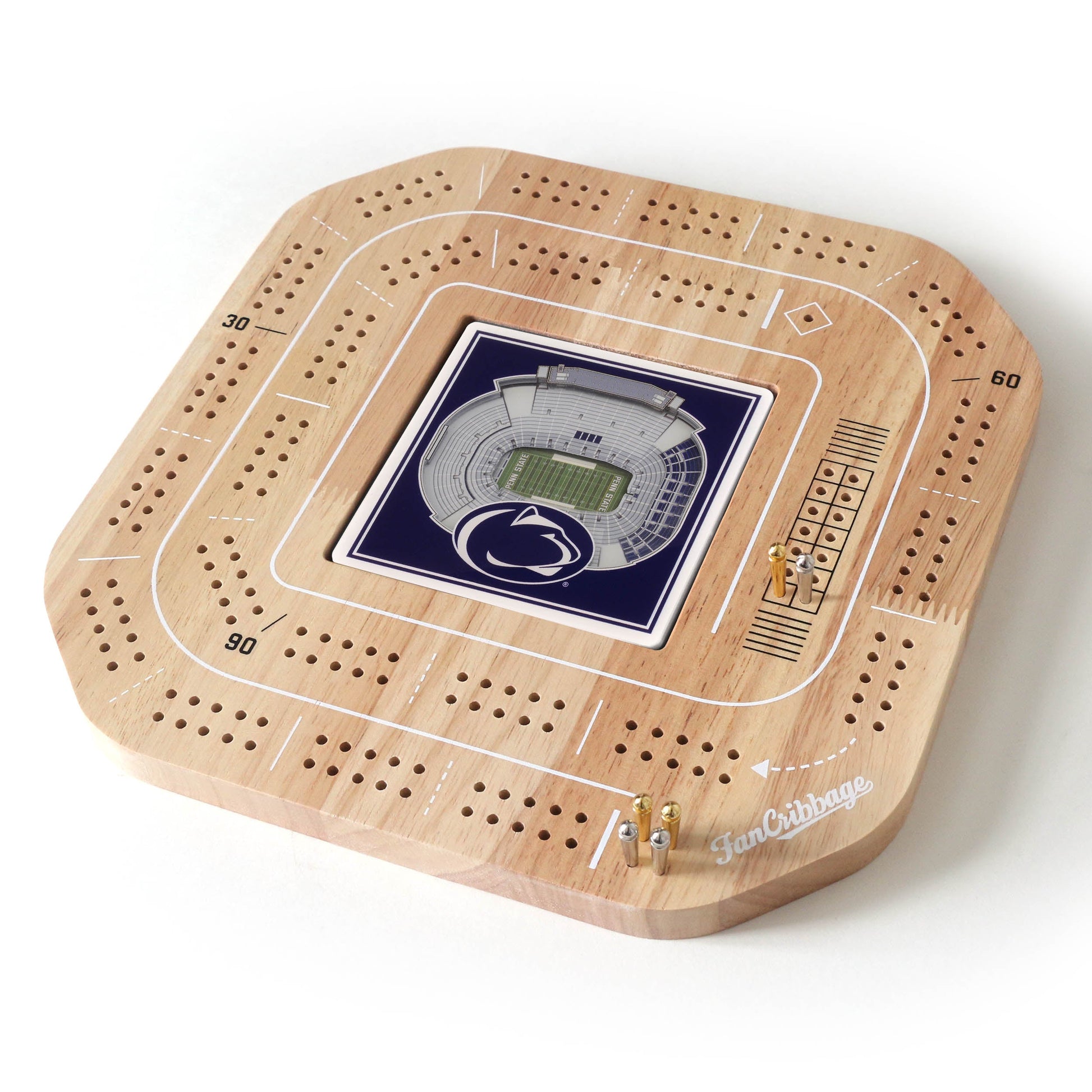 NCAA Penn State Nittany Lions StadiumView Cribbage