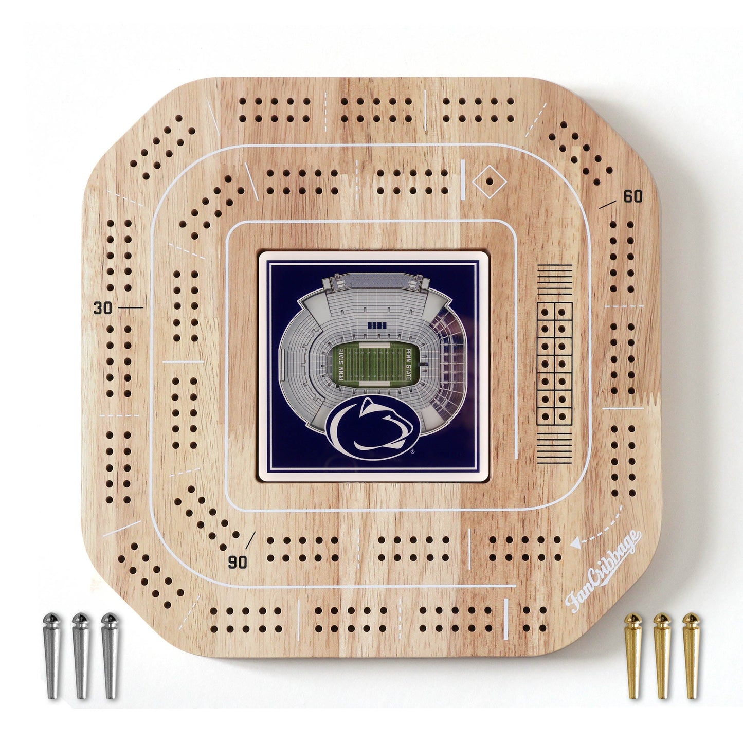 NCAA Penn State Nittany Lions StadiumView Cribbage