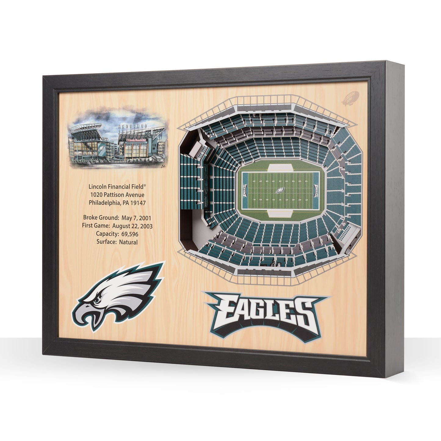 NFL Philadelphia Eagles 25-Layer StadiumView Wallart