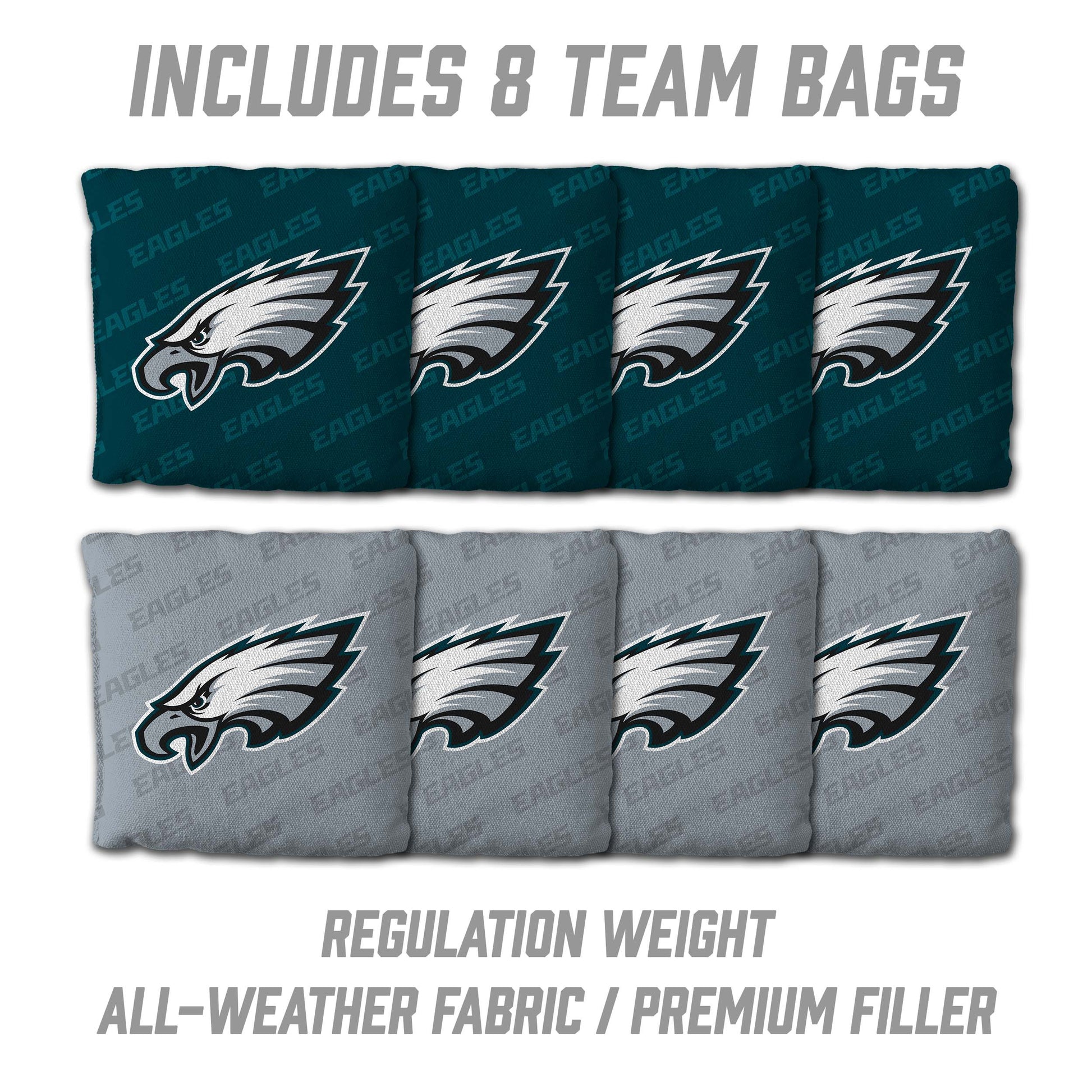 NFL Philadelphia Eagles 2' X 3' All-Wood Cornhole Set - Alt 3