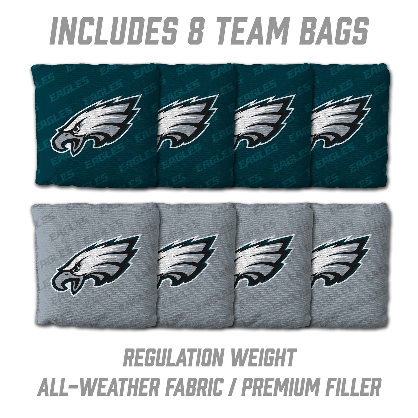 NFL Philadelphia Eagles 2' x 4' All-Wood Cornhole Set