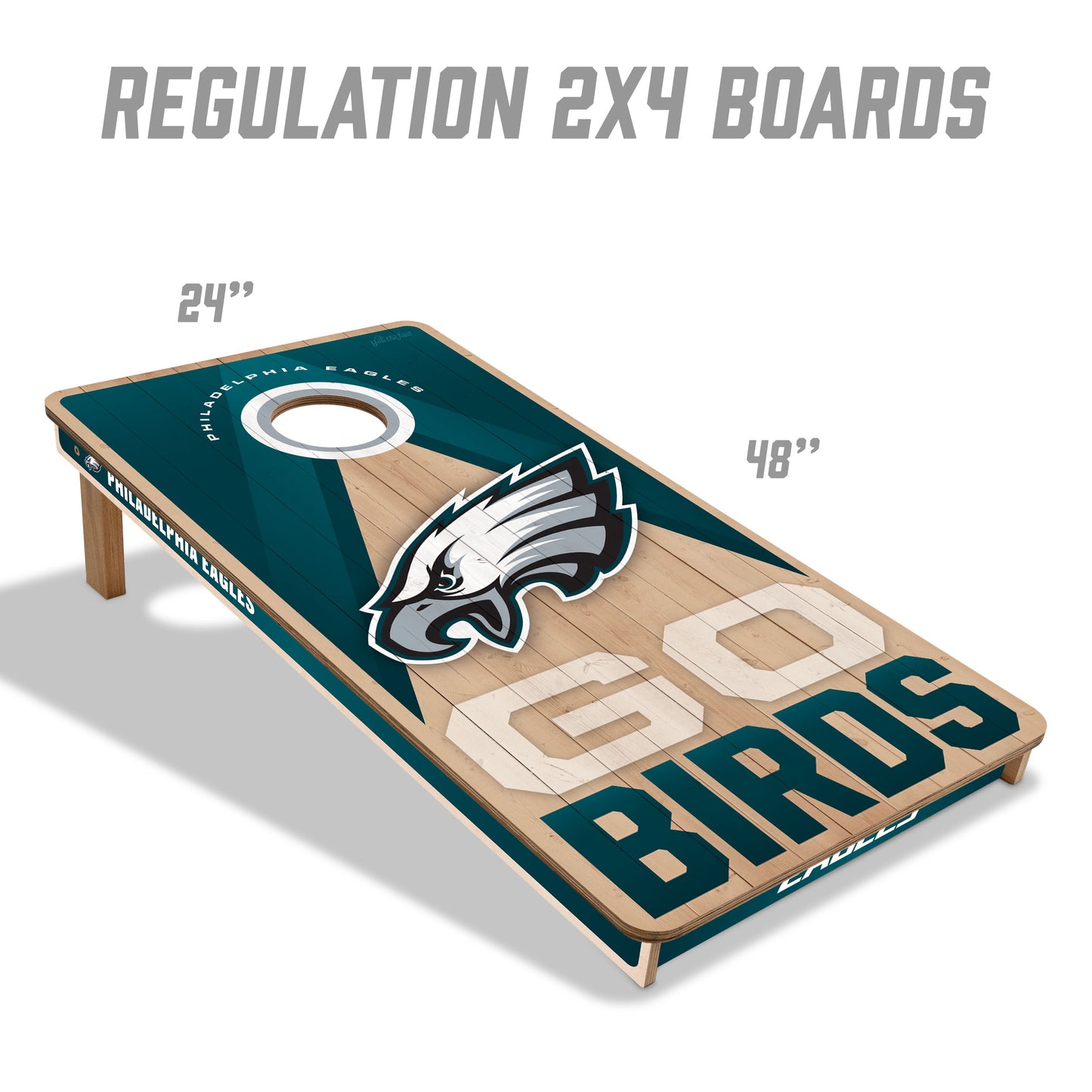 NFL Philadelphia Eagles 2' x 4' Slogan Series Cornhole
