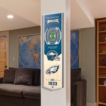 NFL Philadelphia Eagles 3D Stadium Banner 8' X 32'