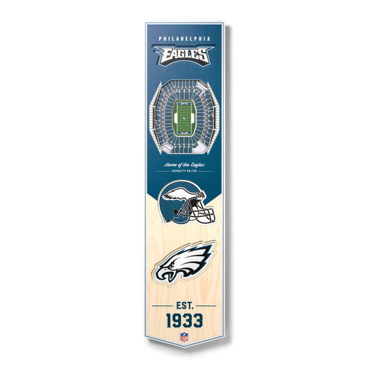 NFL Philadelphia Eagles 3D Stadium Banner 8' X 32'