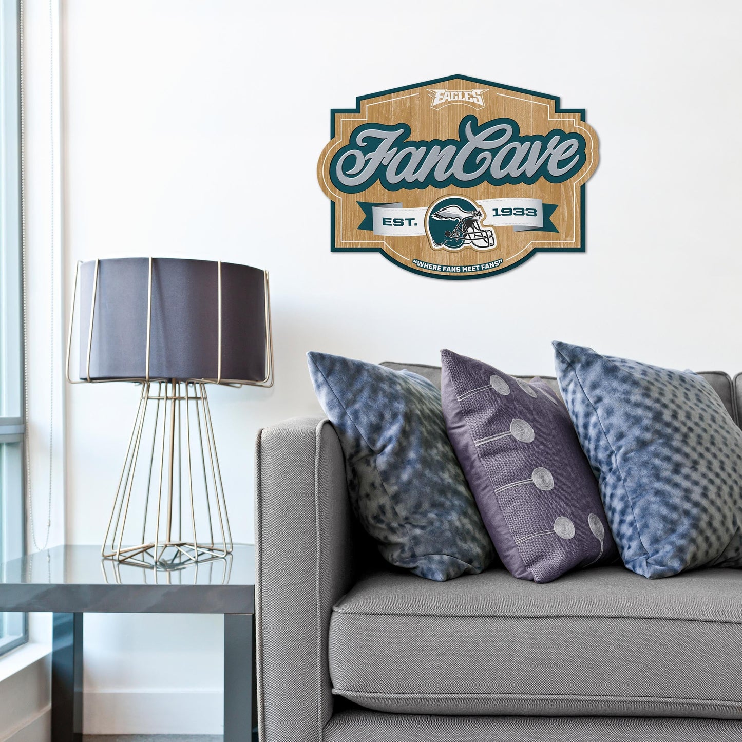 Philadelphia Eagles Fan Cave Wall Art Alt 1