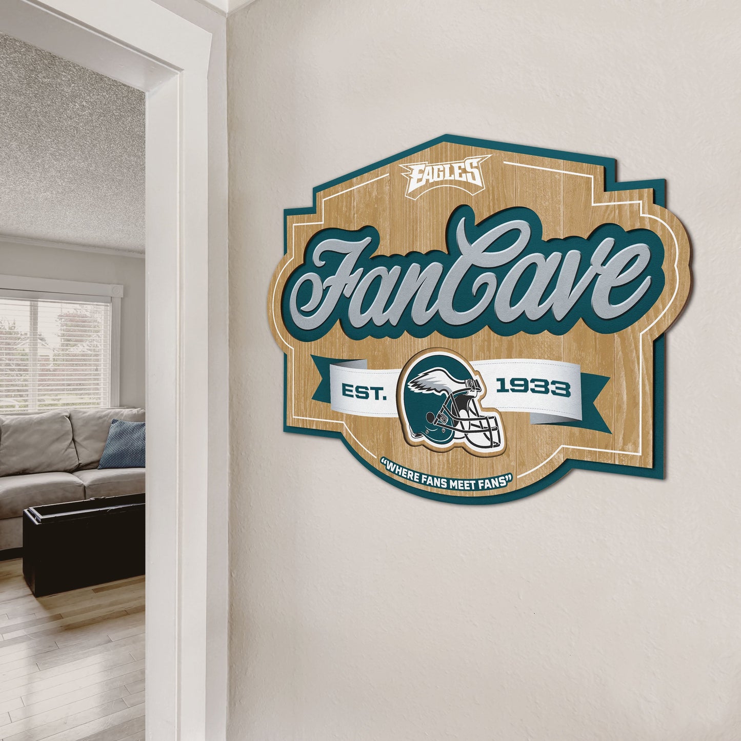 Philadelphia Eagles Fan Cave Wall Art Alt 2