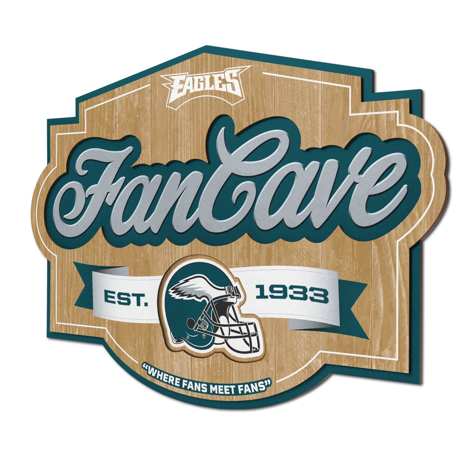 Philadelphia Eagles Fan Cave Wall Art