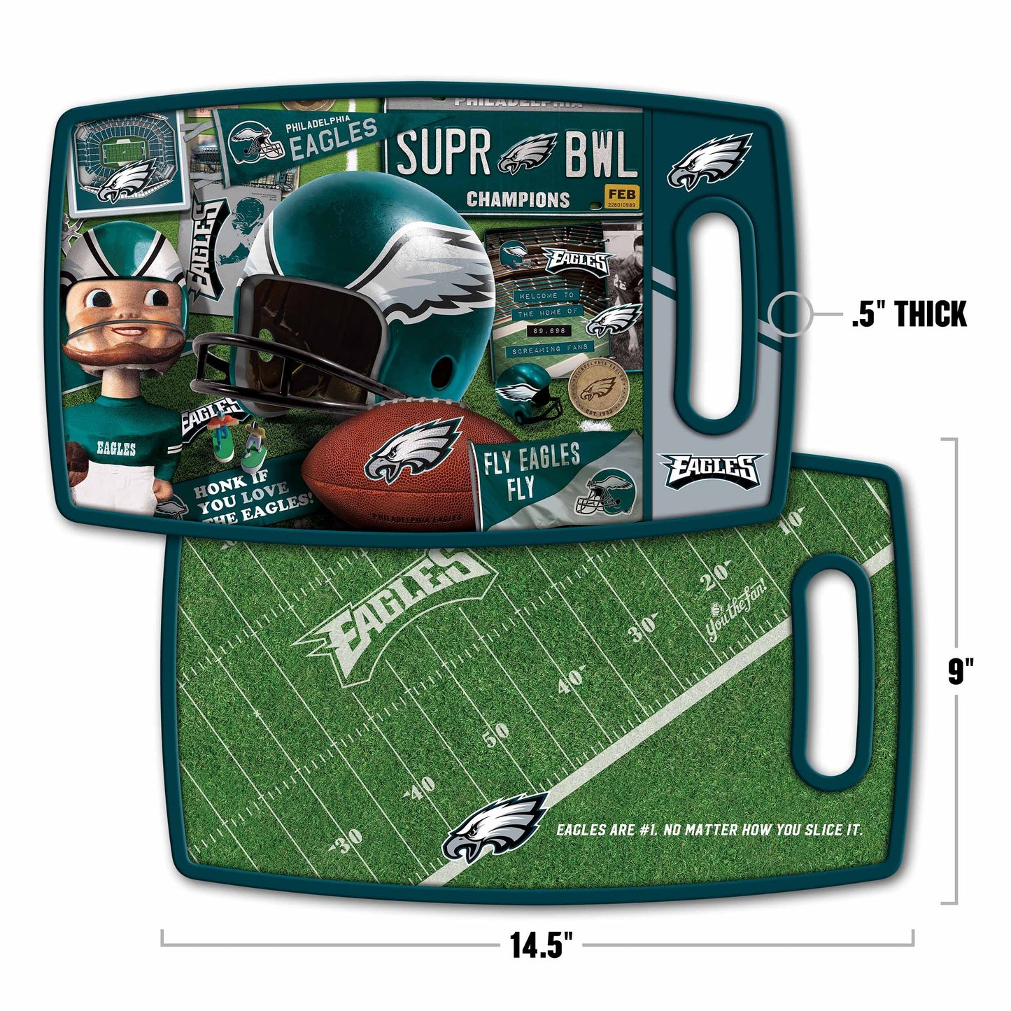 Philadelphia Eagles Retro Series Cutting Board Alt 1