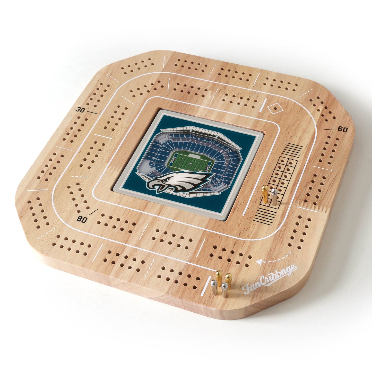 NFL Philadelphia Eagles StadiumView Cribbage Game