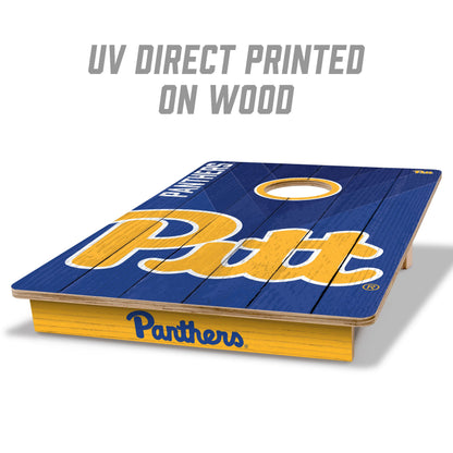 NCAA Pittsburgh Panthers 2' X 3' All-Wood Cornhole Set - Alt 1