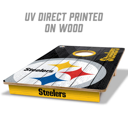 NFL Pittsburgh Steelers 2' X 3' All-Wood Cornhole Set - Alt 1