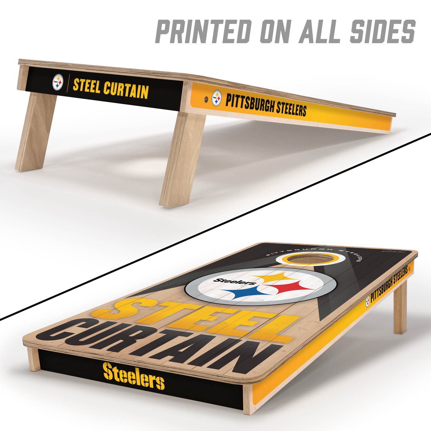 NFL Pittsburgh Steelers 2' x 4' Slogan Series Cornhole