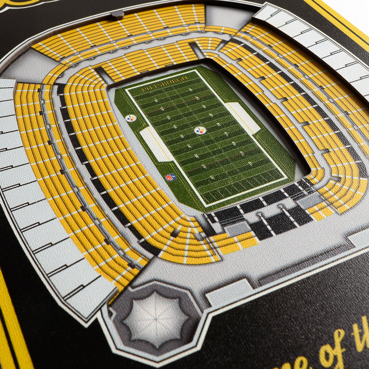 NFL Pittsburgh Steelers 3D Stadium Banner 8' X 32'