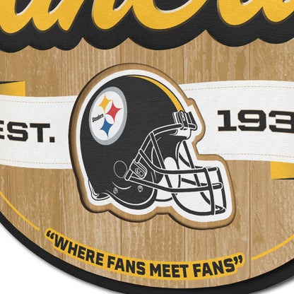 Pittsburgh Steelers Fan Cave Wall Art Alt 3