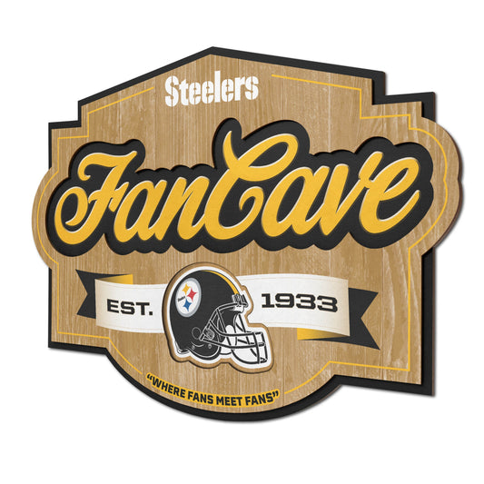 Pittsburgh Steelers Fan Cave Wall Art