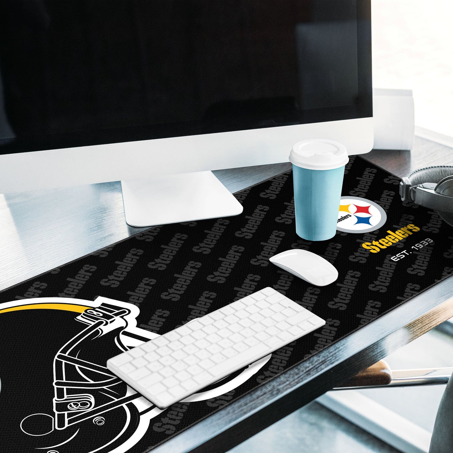 Pittsburgh Steelers Logo Series Desk Pad Alt 2