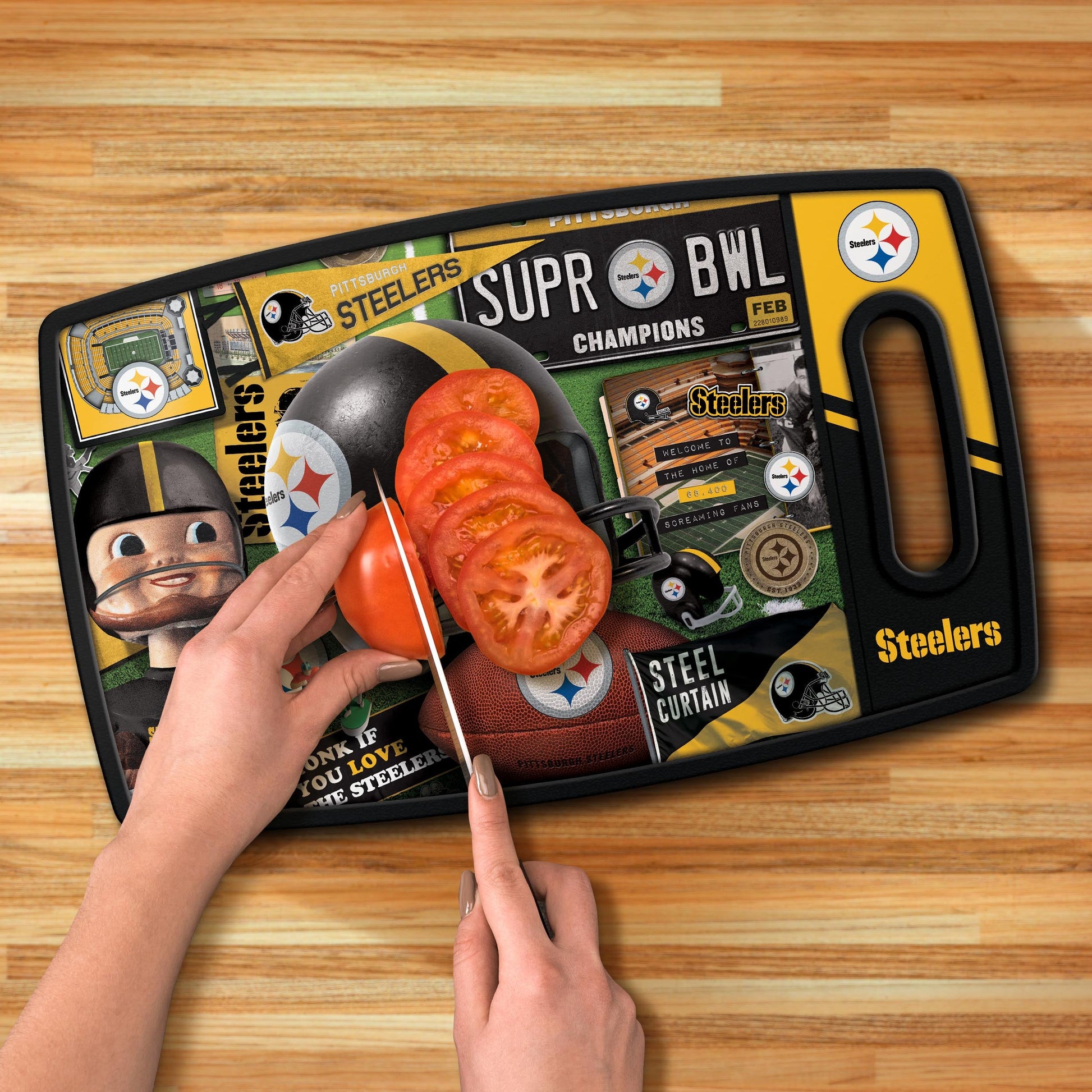 Pittsburgh Steelers Retro Series Cutting Board Alt 3