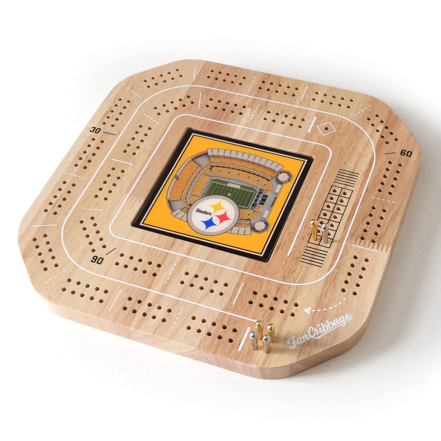 NFL Pittsburgh Steelers StadiumView Cribbage Game