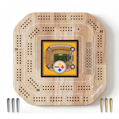 NFL Pittsburgh Steelers StadiumView Cribbage Game