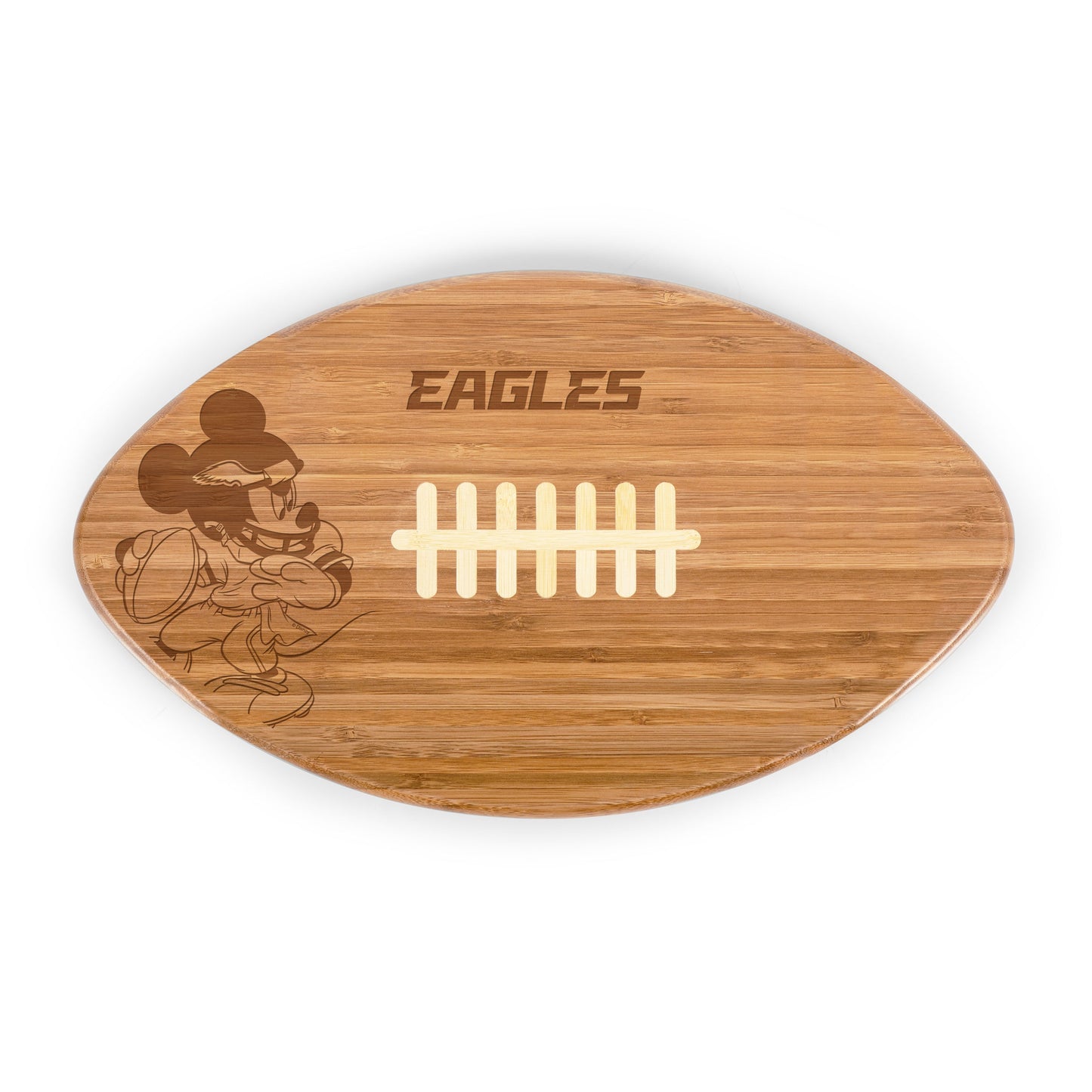 Philadelphia Eagles Mickey Mouse - Touchdown! Football Cutting Board & Serving Tray