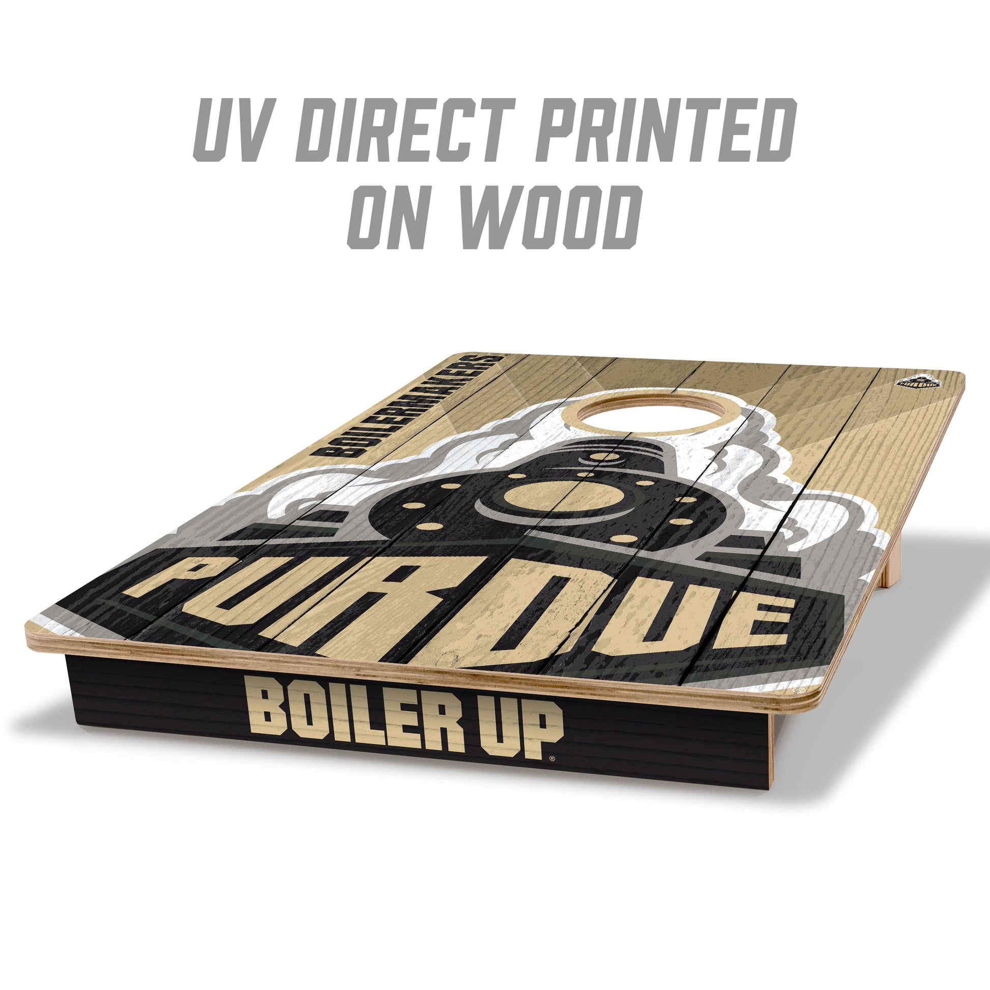 NCAA Purdue Boilermakers 2' X 3' All-Wood Cornhole Set - Alt 1