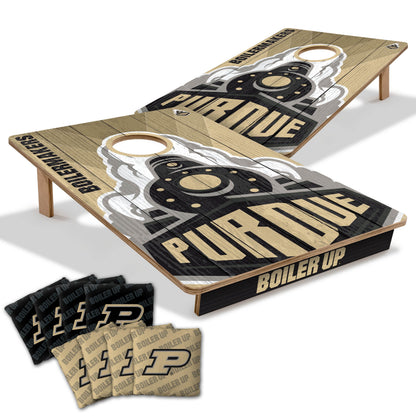 NCAA Purdue Boilermakers 2' X 3' All-Wood Cornhole Set-main