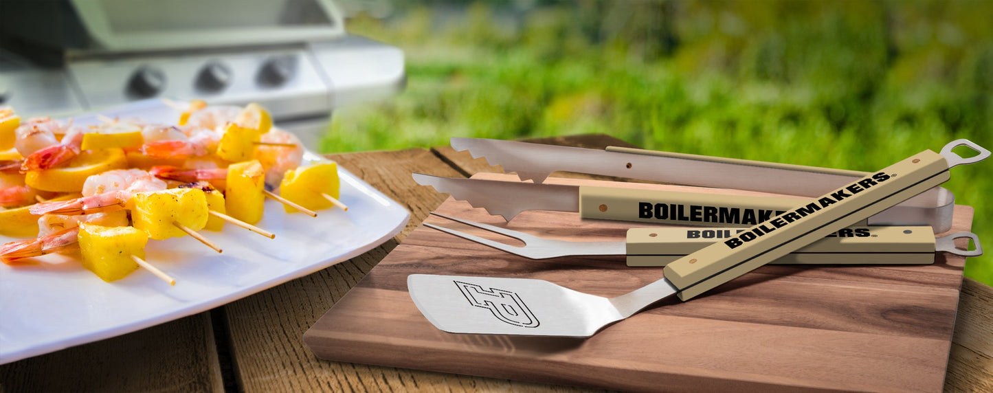 NCAA Purdue Boilermakers Spirit Series 3-Piece BBQ Set - Alt View 1