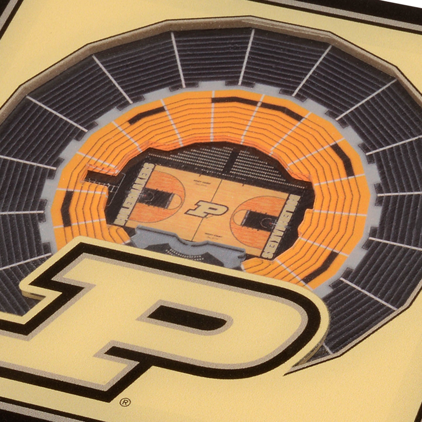 NCAA Purdue Boilermakers BB StadiumView Cribbage