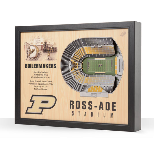 NCAA Purdue Boilermakers 25-Layer StadiumView Wallart