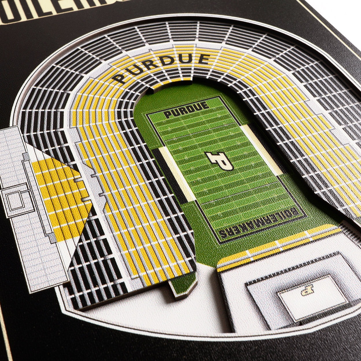 NCAA Purdue Boilermakers FB 3D Stadium Banner 8' X 32'