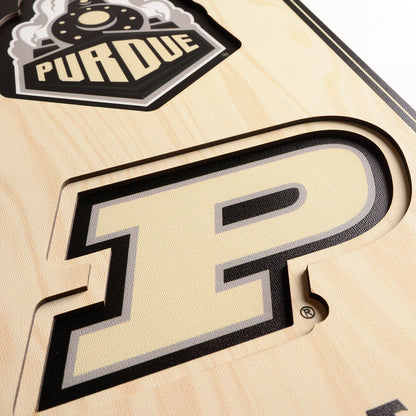 NCAA Purdue Boilermakers FB 3D Stadium Banner 8' X 32'