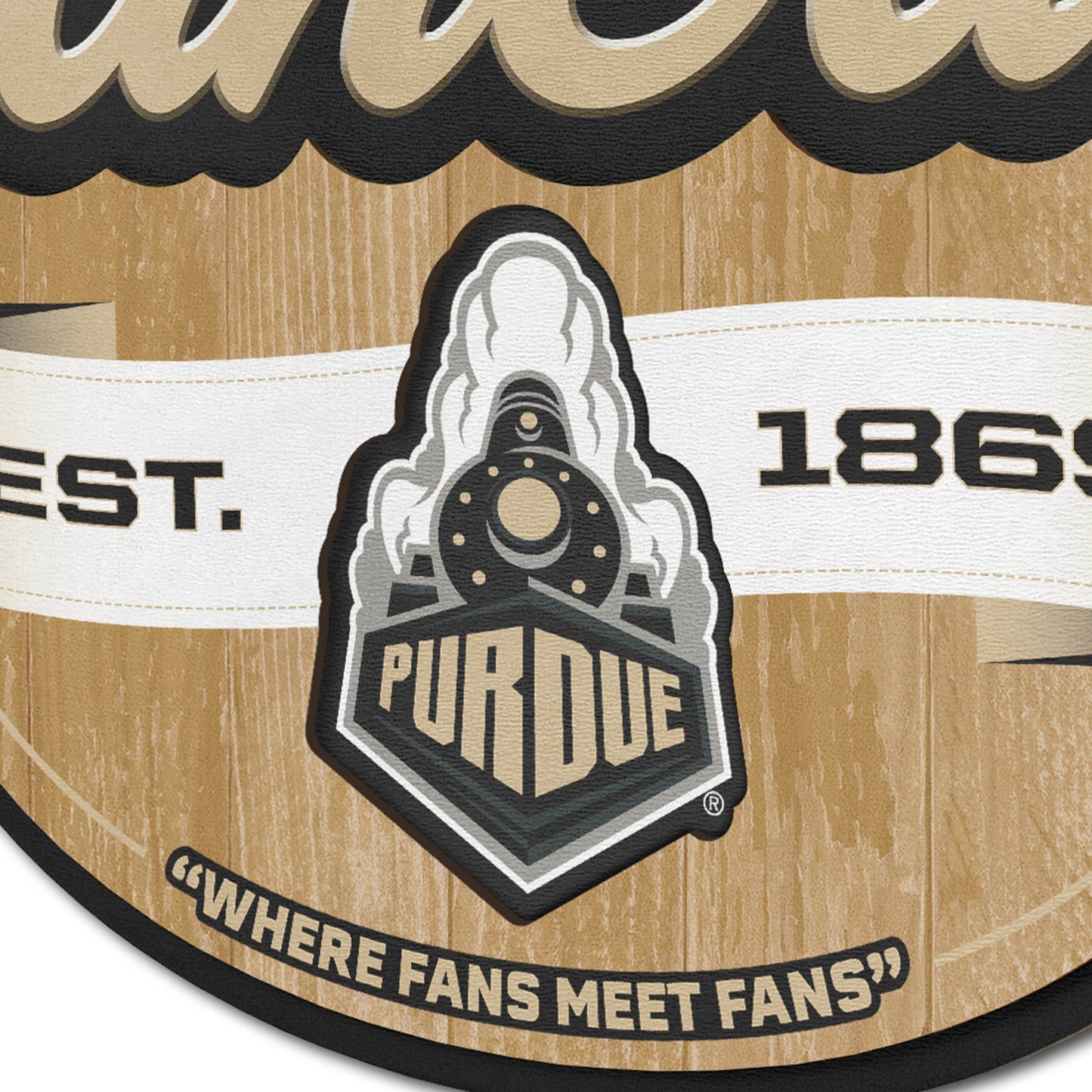 Purdue Boilermakers Fan Cave Sign Alt 3
