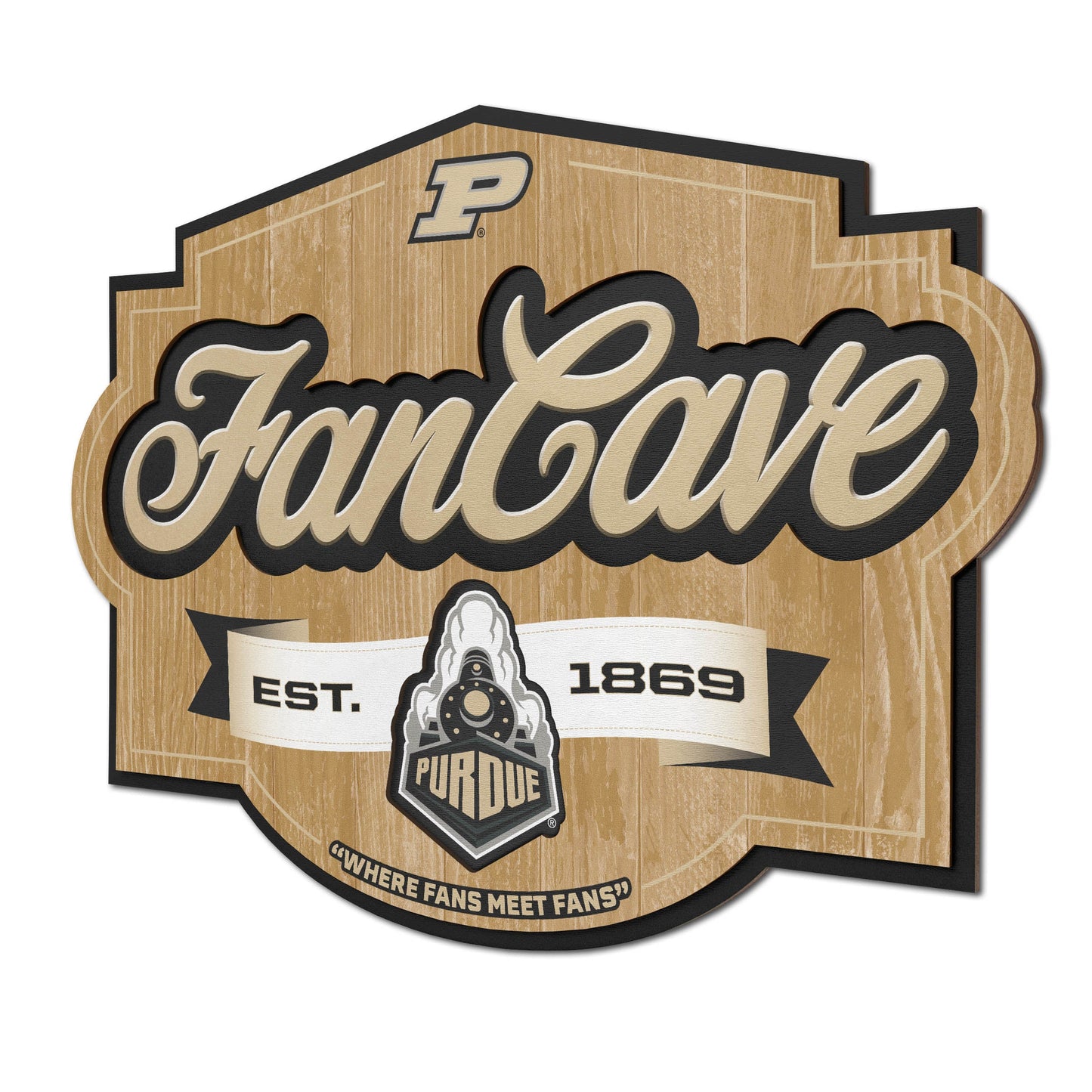 Purdue Boilermakers Fan Cave Sign