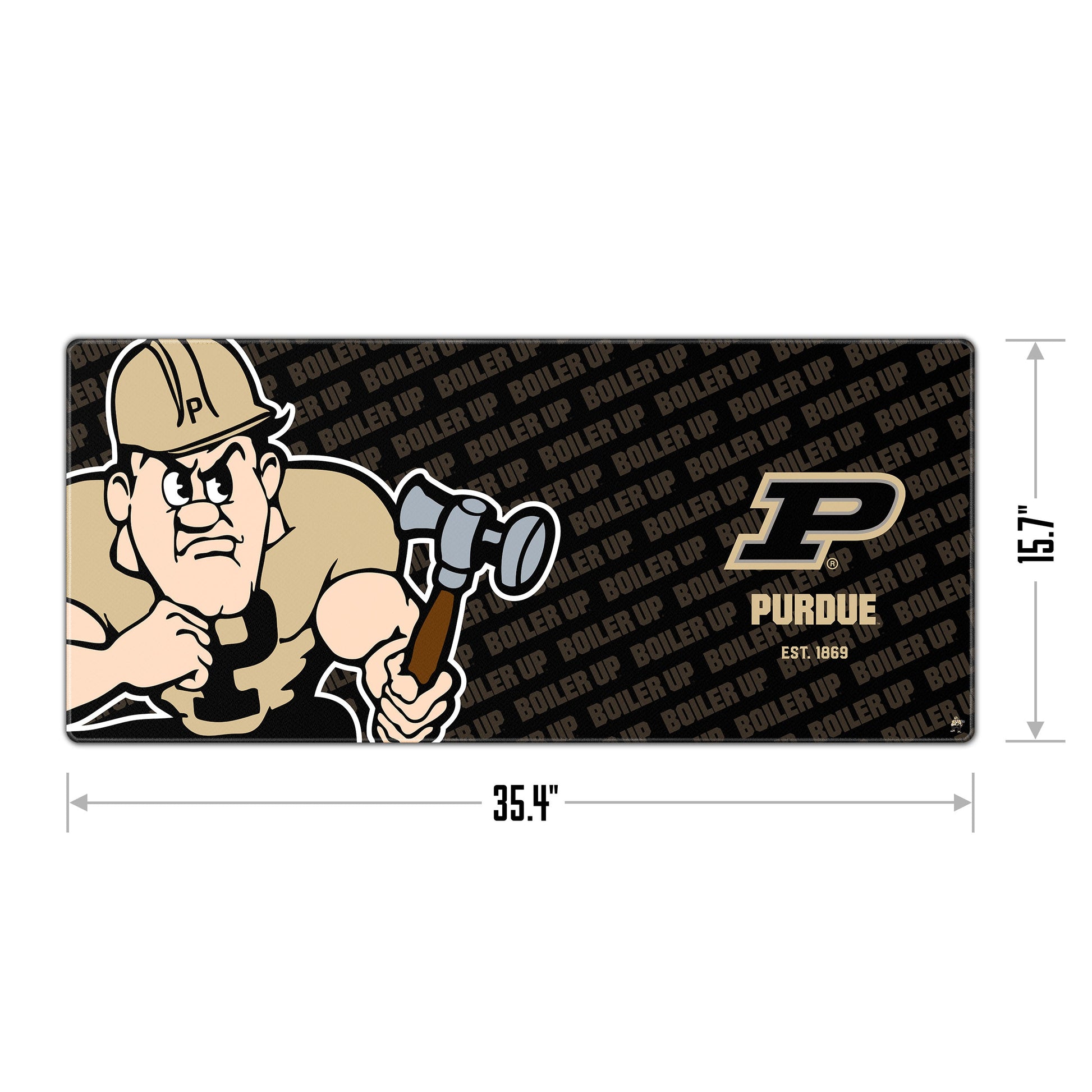 Purdue Boilermakers Logo Series Desk Pad Alt 1