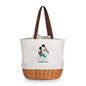 Miami Dolphins Mickey Mouse - Coronado Canvas and Willow Basket Tote