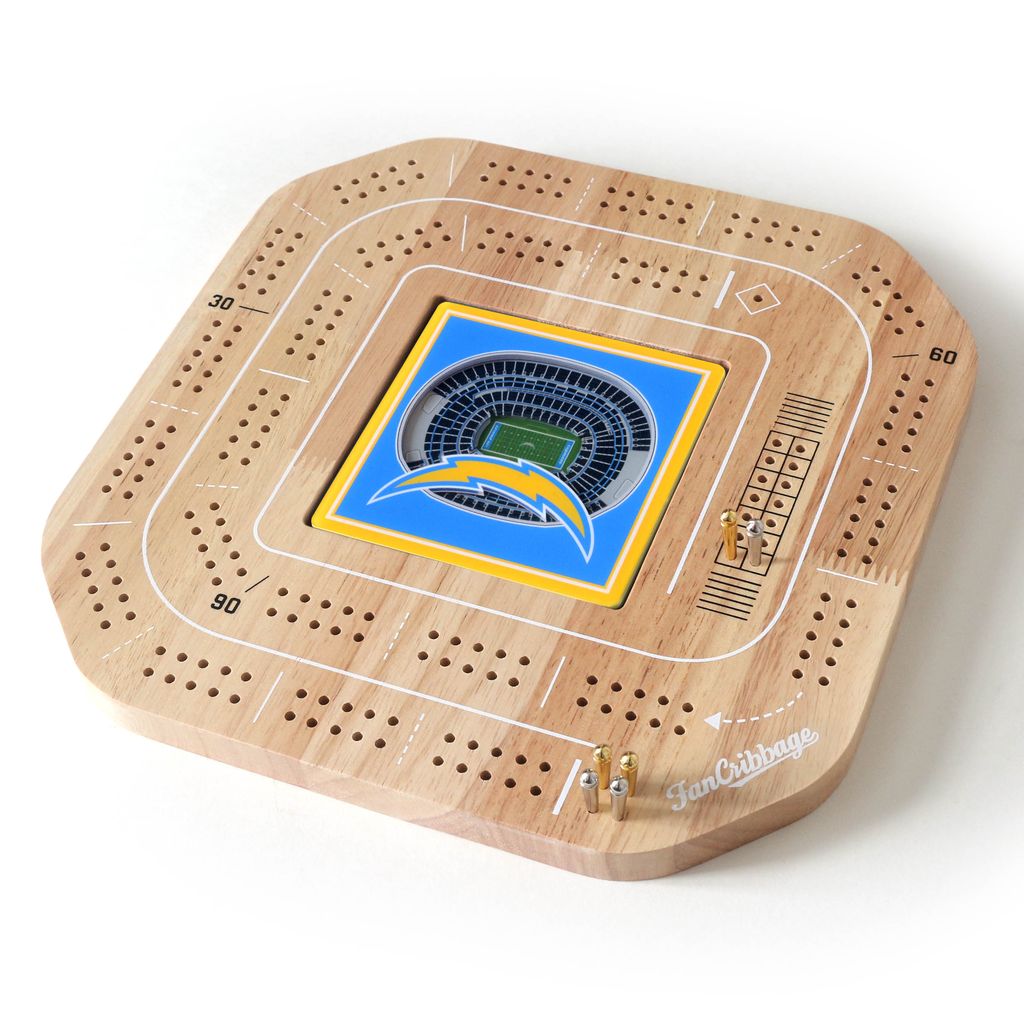 NFL Los Angeles Chargers StadiumView Cribbage Game