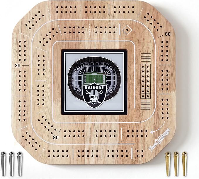 NFL Las Vegas Raiders StadiumView Cribbage Game
