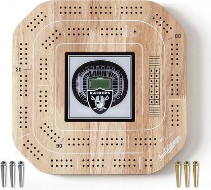 NFL Las Vegas Raiders StadiumView Cribbage Game