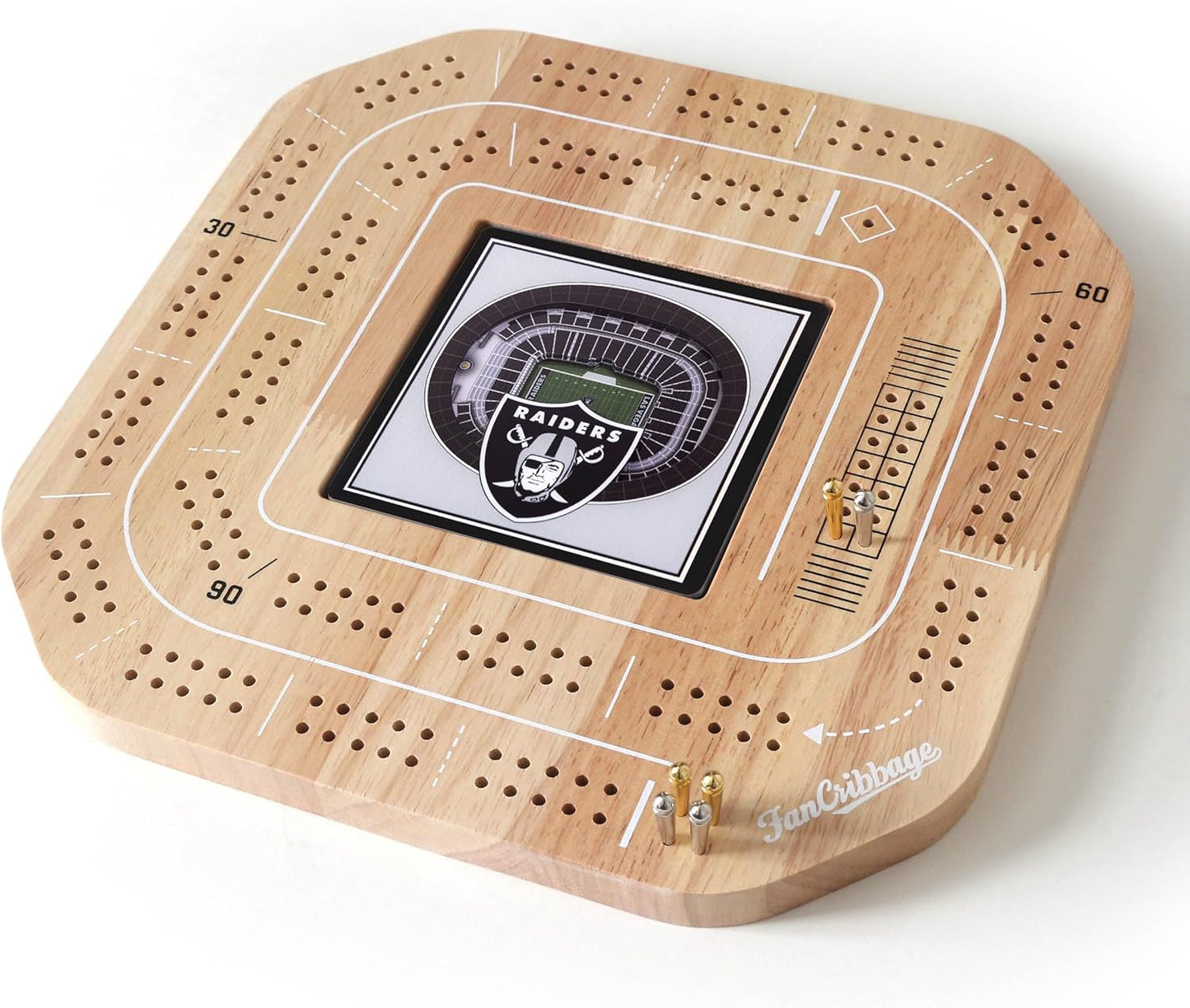 NFL Las Vegas Raiders StadiumView Cribbage Game