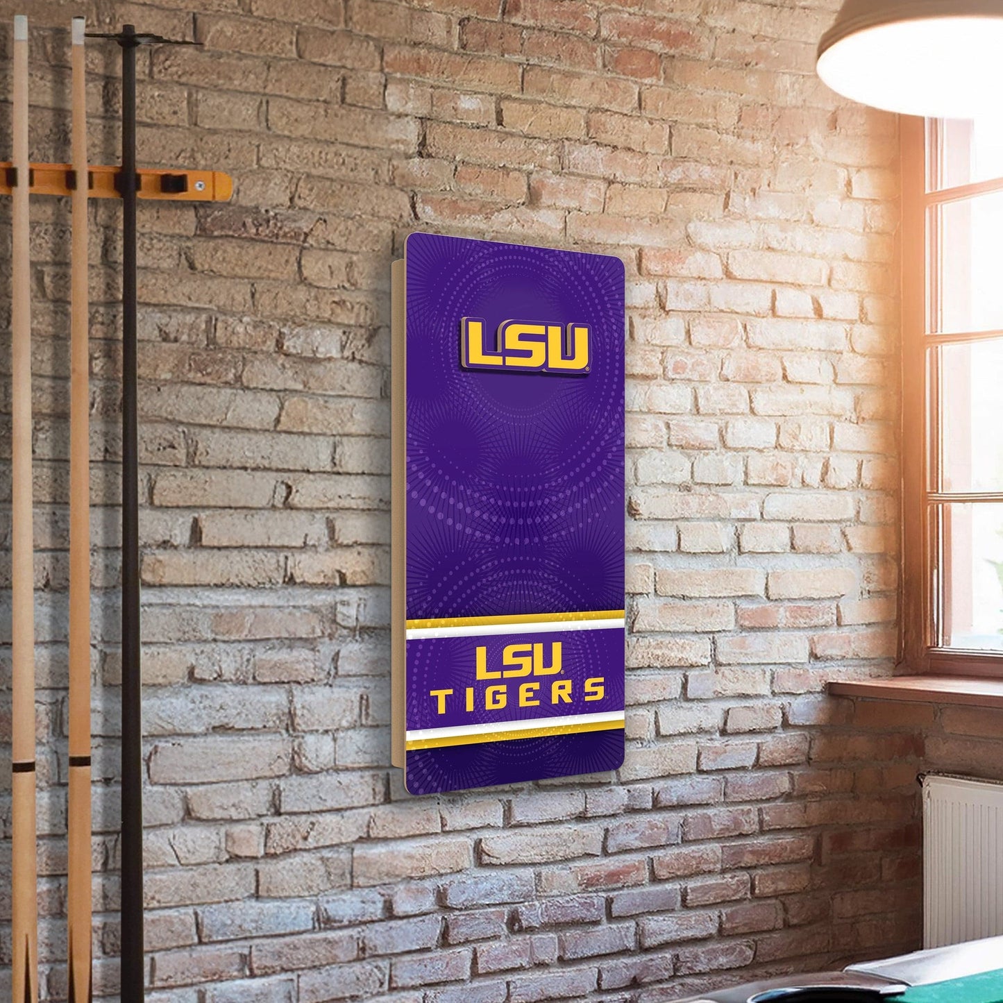 NCAA Wall Art thats also Corn Hole -LSU