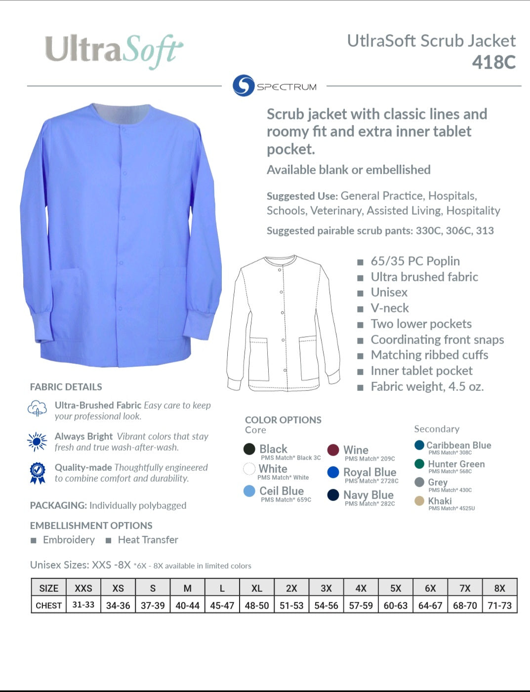 418C Scrub Jacket