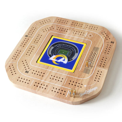 NFL Los Angeles Rams StadiumView Cribbage Game
