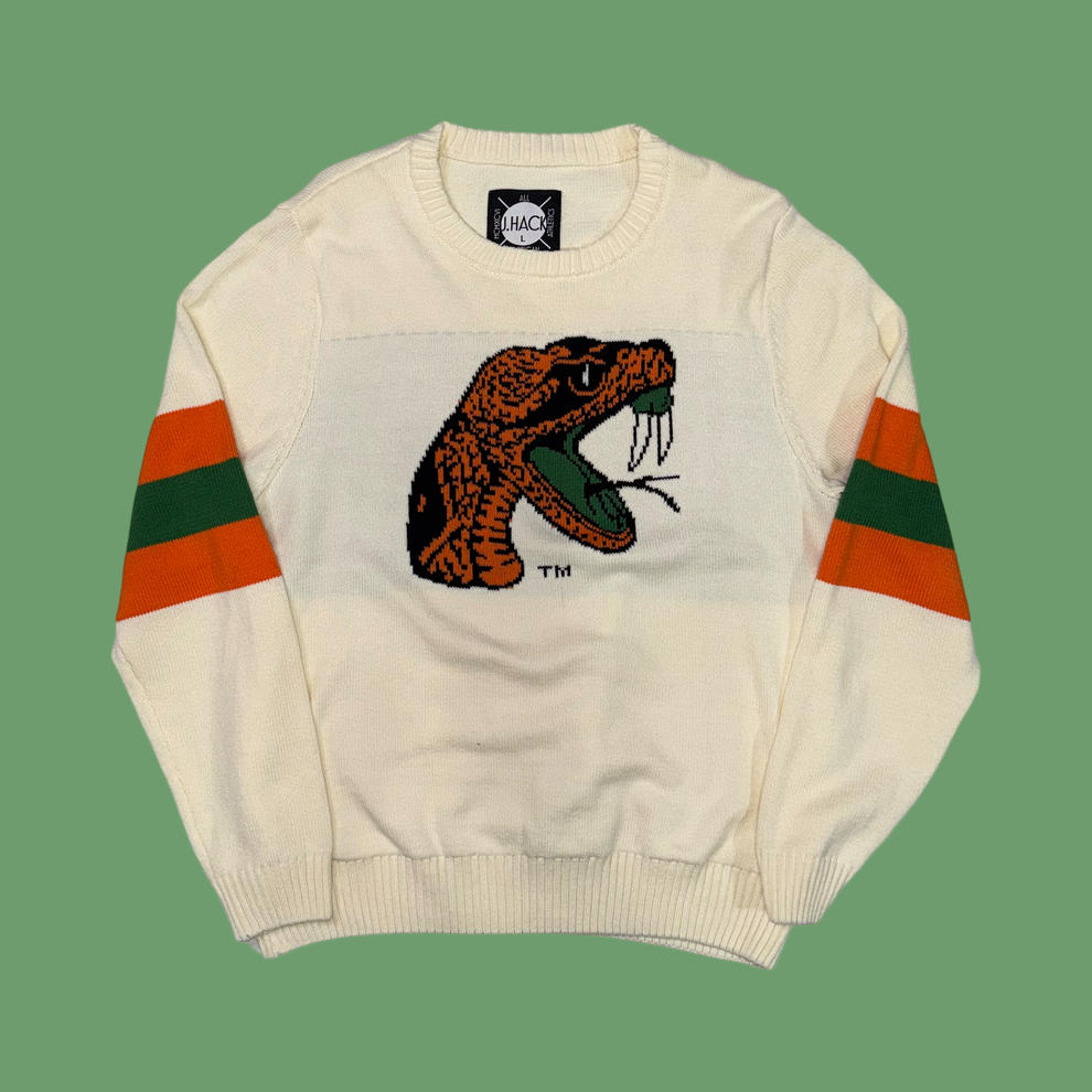 American

FAMU RATTLER Cream Prep Sweater